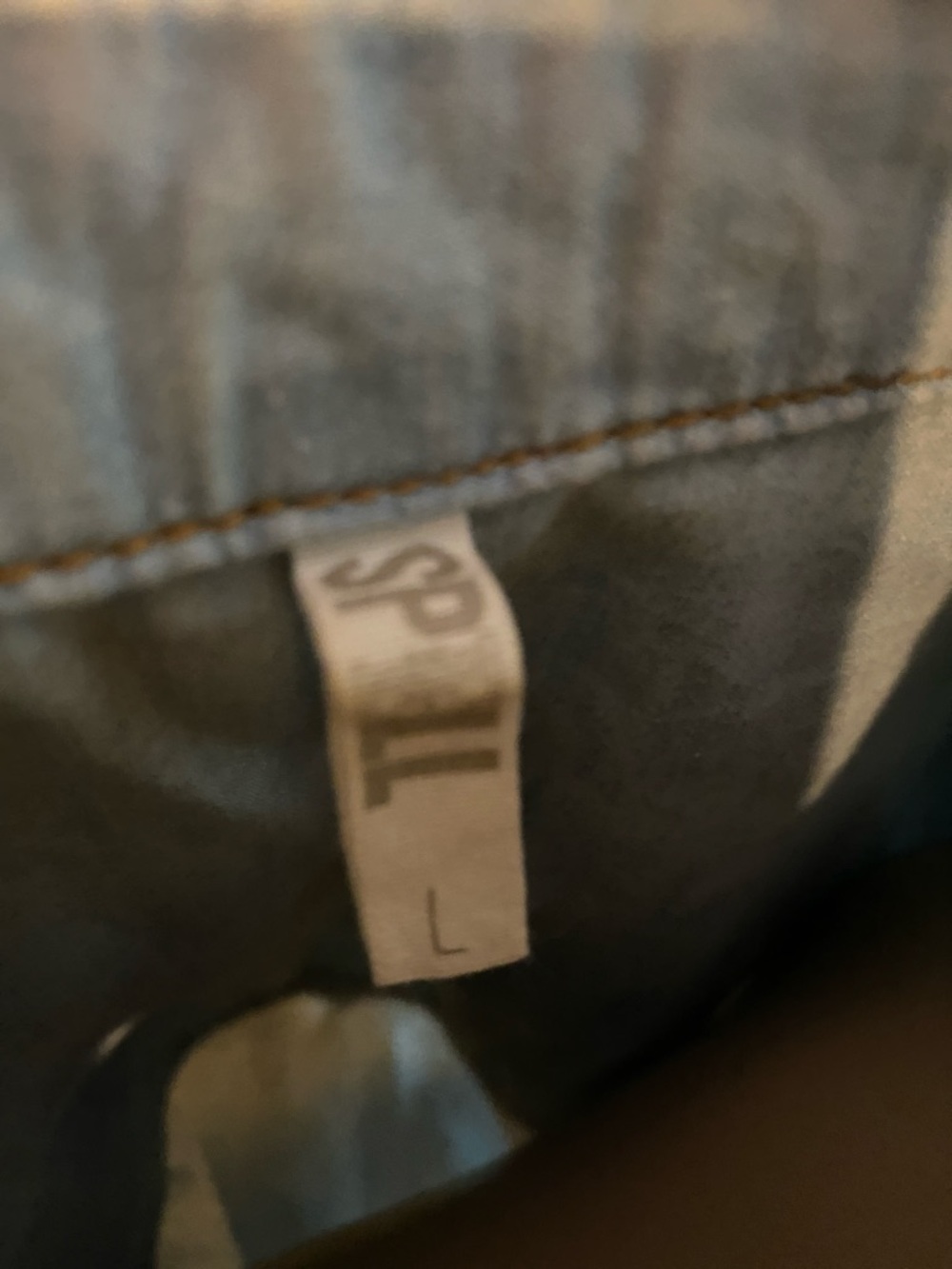 Spell Cactus Rose Light Wash Denim Button-Down Shirt with Floral Embroidery - Picture 2 of 10